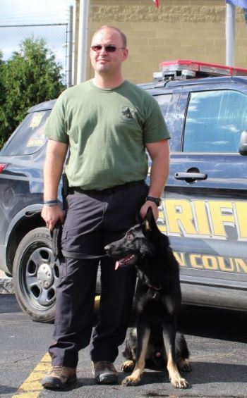 Deputy with K-9 Unit Dog 2