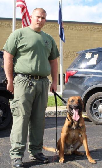 Deputy with K-9 Unit Dog 4