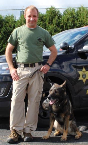 Deputy with K-9 Unit Dog 1